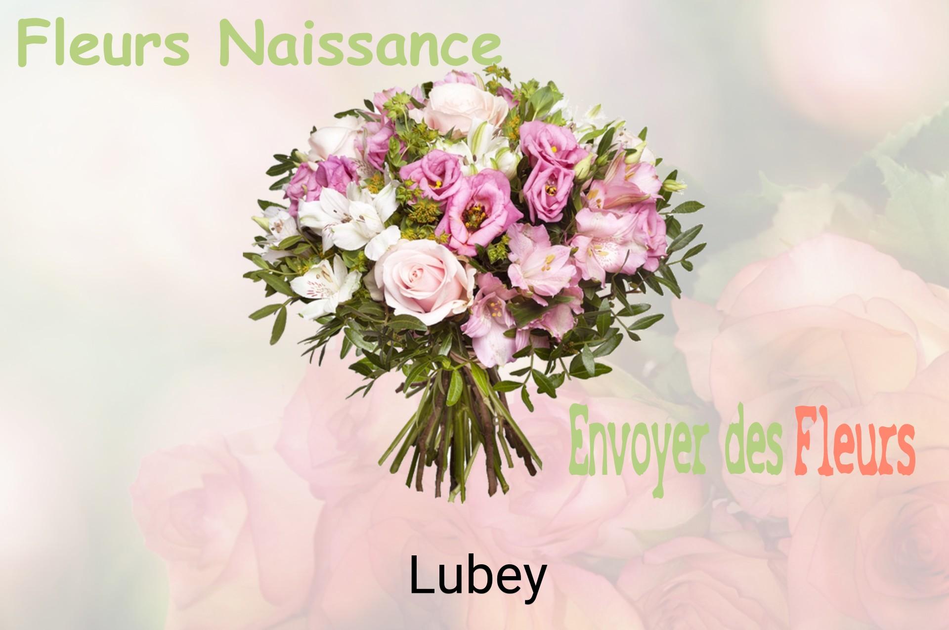 Bouquet de fleurs de naissance livré à Lubey